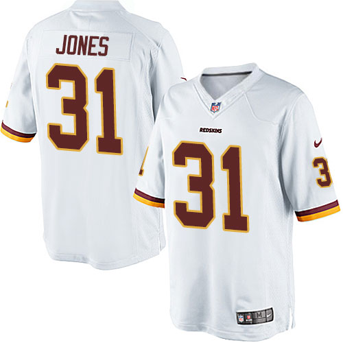 Youth Elite Matt Jones Nike Jersey White Road - #31 NFL Washington Redskins